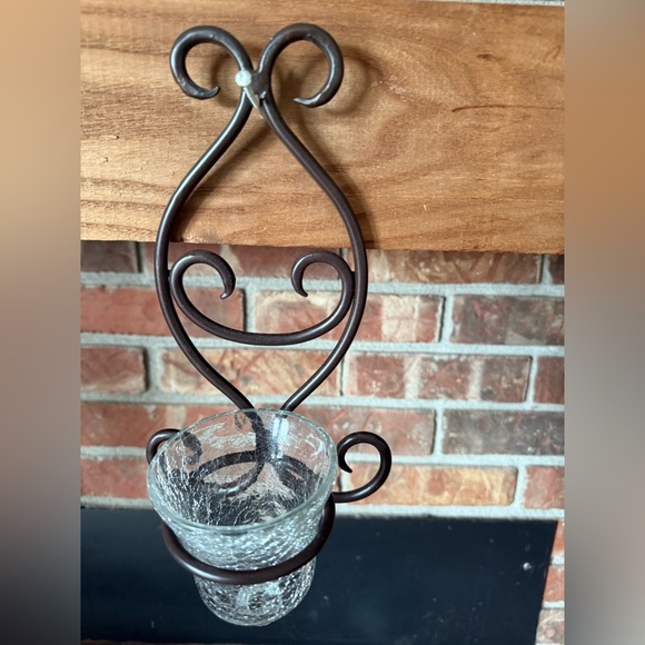 Vintage 1984 Elegant Brown Candle Sconce Holders - Picture 6 of 7